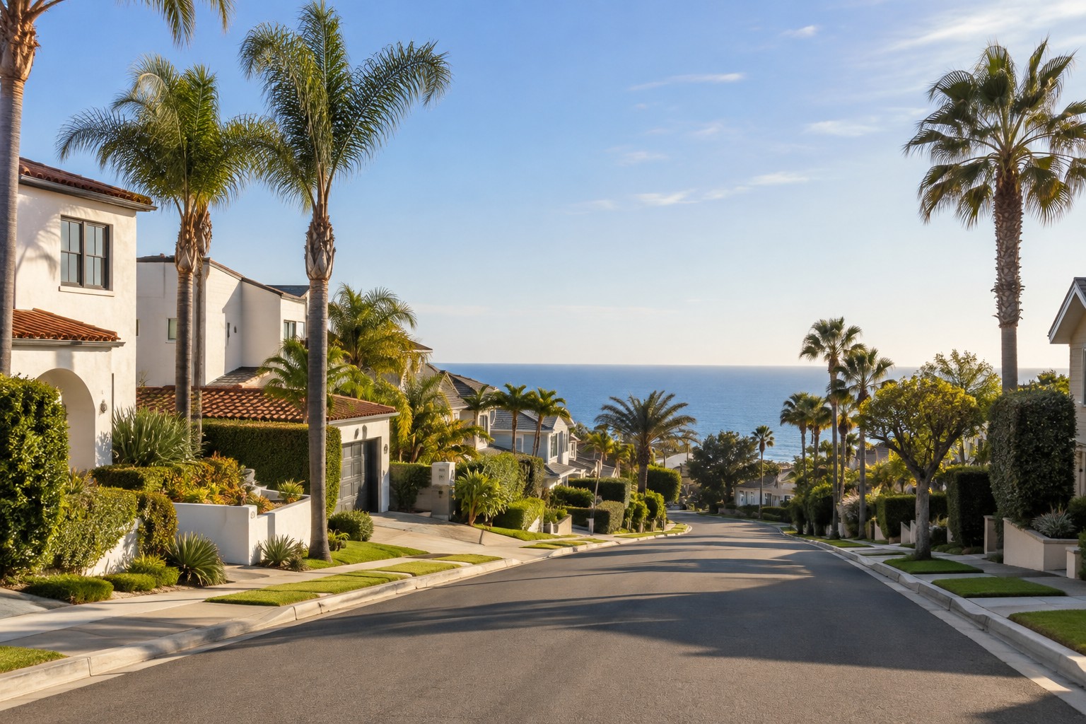 A South Oceanside residential street, illustrative