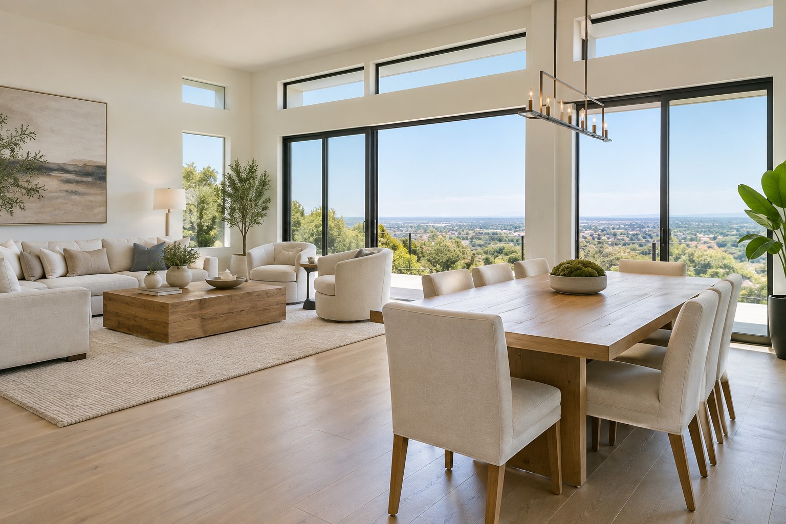 A bright North San Diego County home interior, illustrative